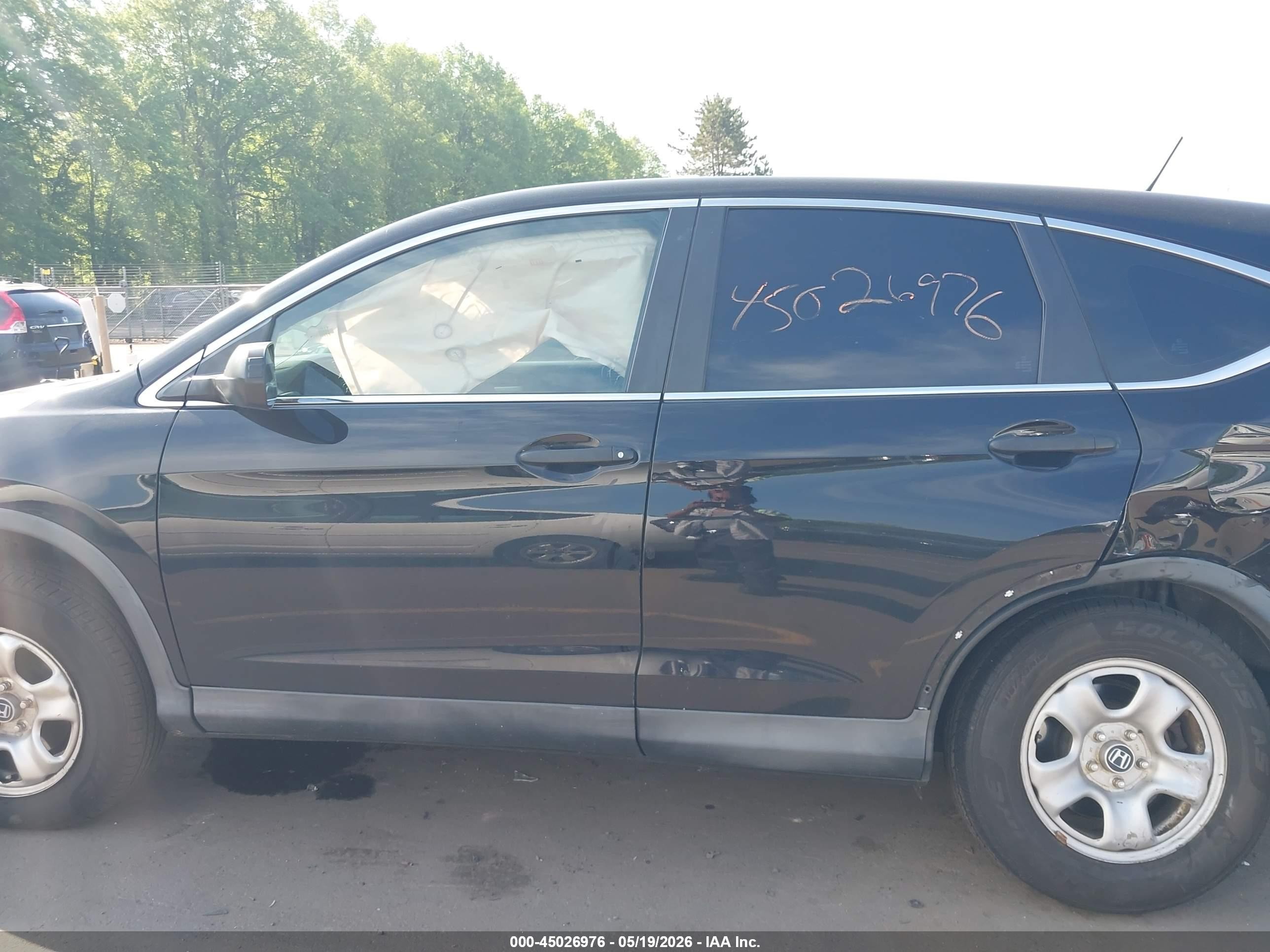 2015 Honda Cr-v Lx Black vin: 2HKRM4H34FH600971