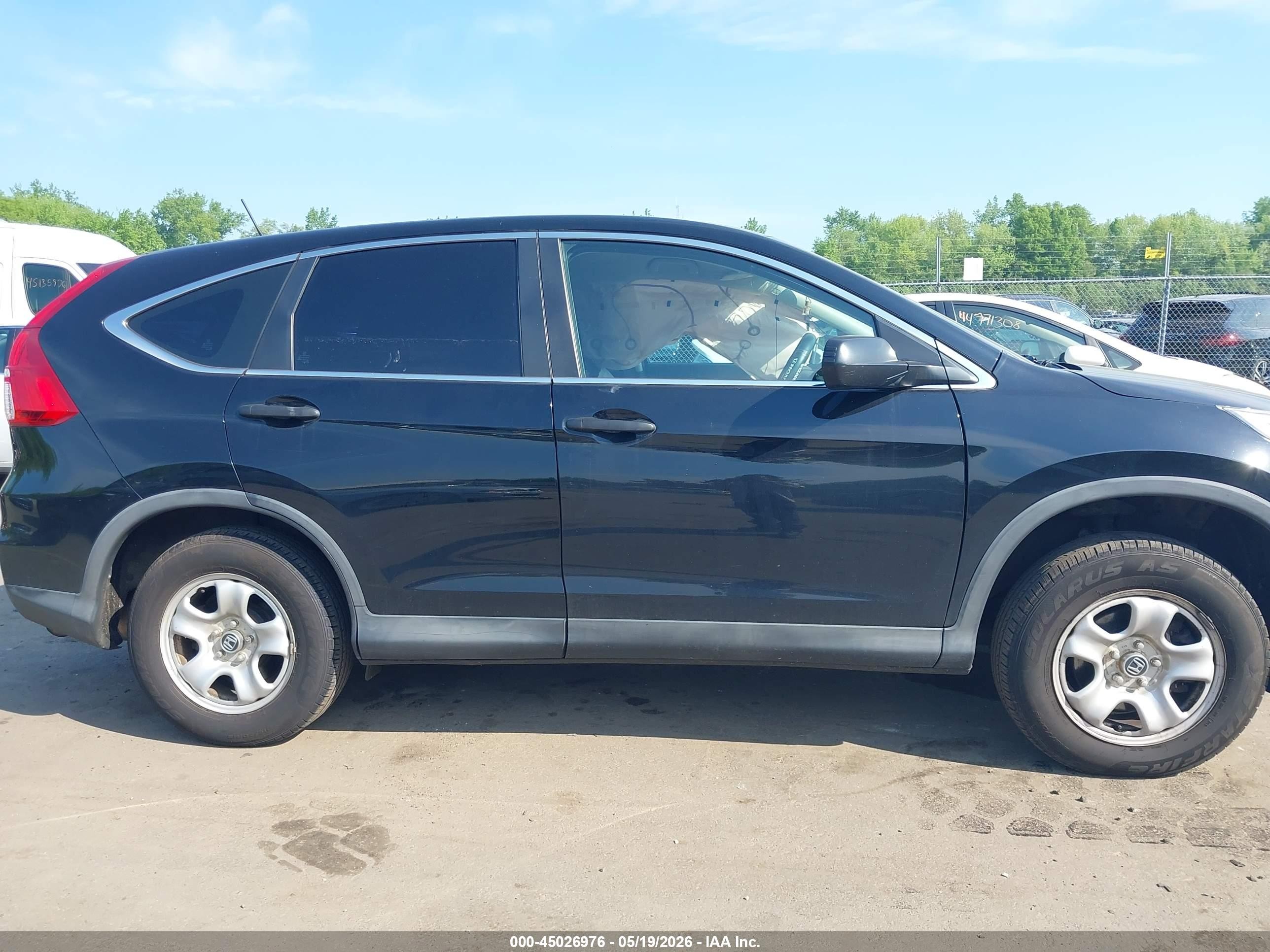 2015 Honda Cr-v Lx Black vin: 2HKRM4H34FH600971