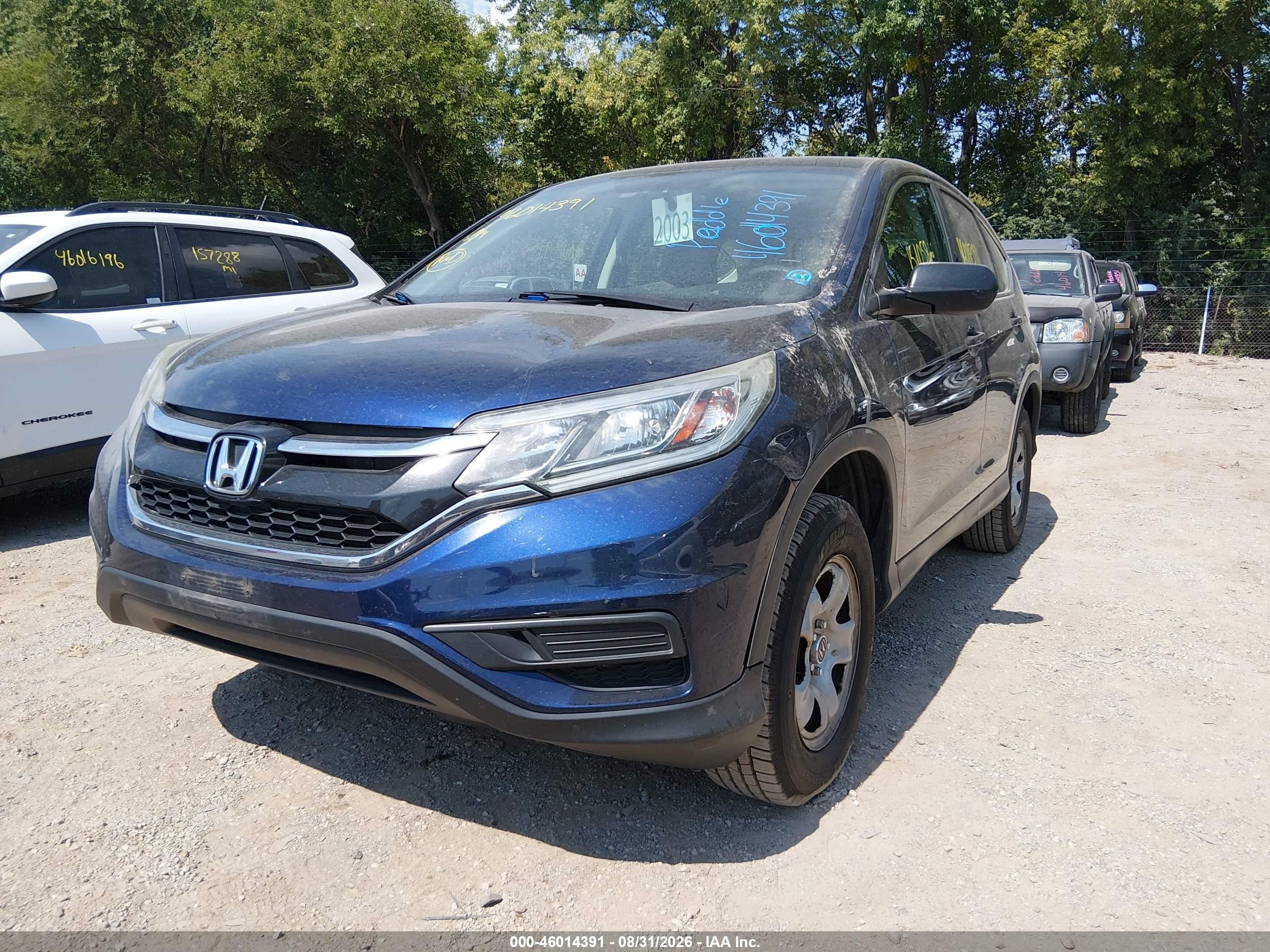 2015 Honda Cr-v Lx Dark Blue vin: 2HKRM4H34FH622100