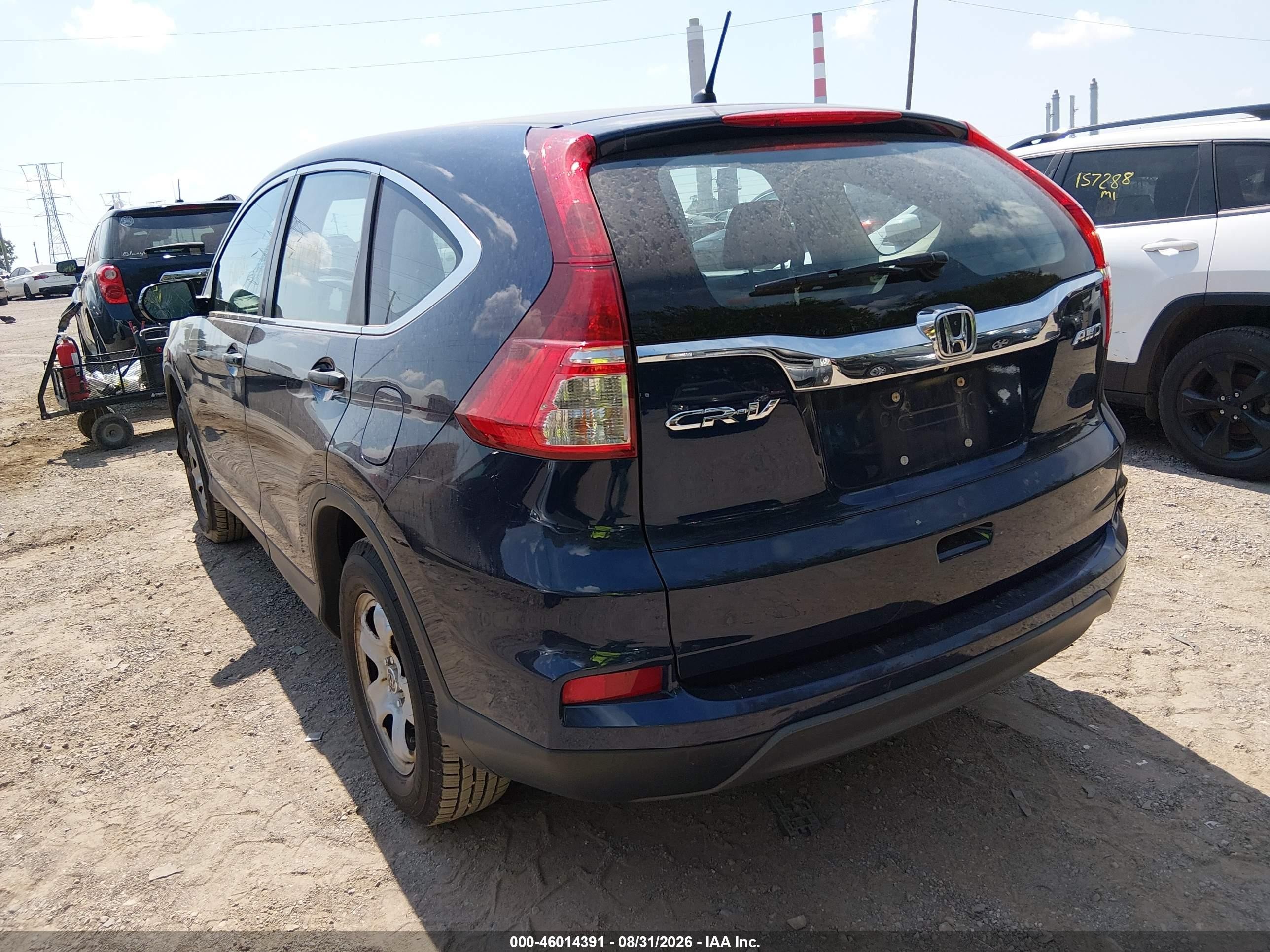 2015 Honda Cr-v Lx Dark Blue vin: 2HKRM4H34FH622100