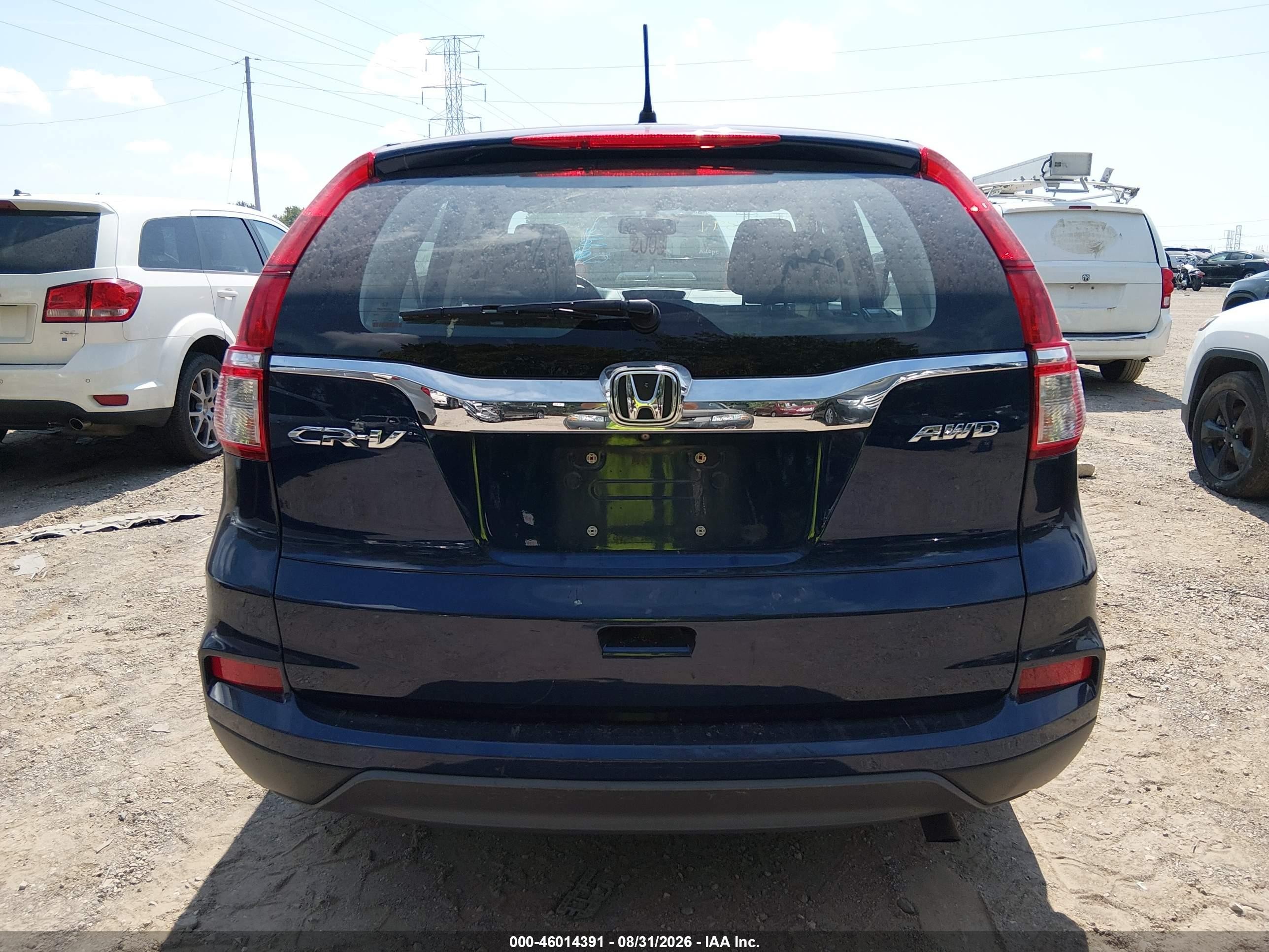 2015 Honda Cr-v Lx Dark Blue vin: 2HKRM4H34FH622100
