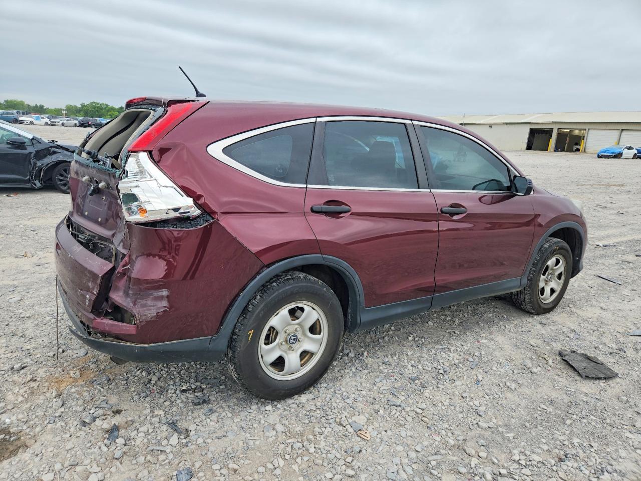 2015 Honda Cr-v Lx Burgundy vin: 2HKRM4H34FH625109