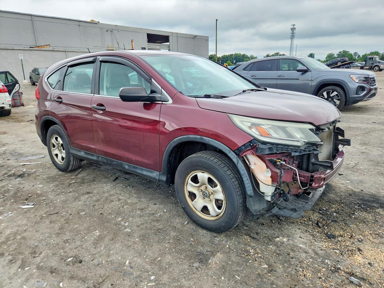 2015 Honda Cr-v Lx Red vin: 2HKRM4H34FH689960