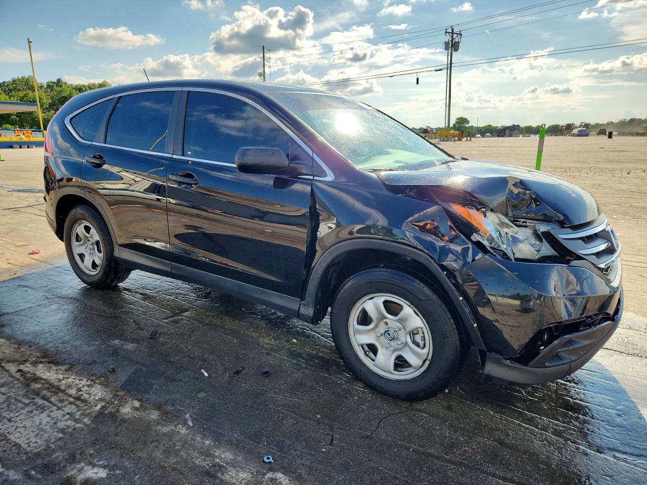 2013 Honda Cr-v Lx Black vin: 2HKRM4H35DH648654