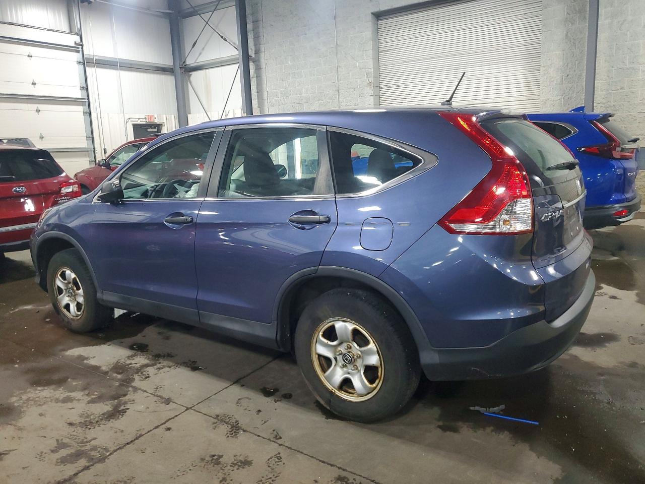 2013 Honda Cr-v Lx Blue vin: 2HKRM4H35DH692721