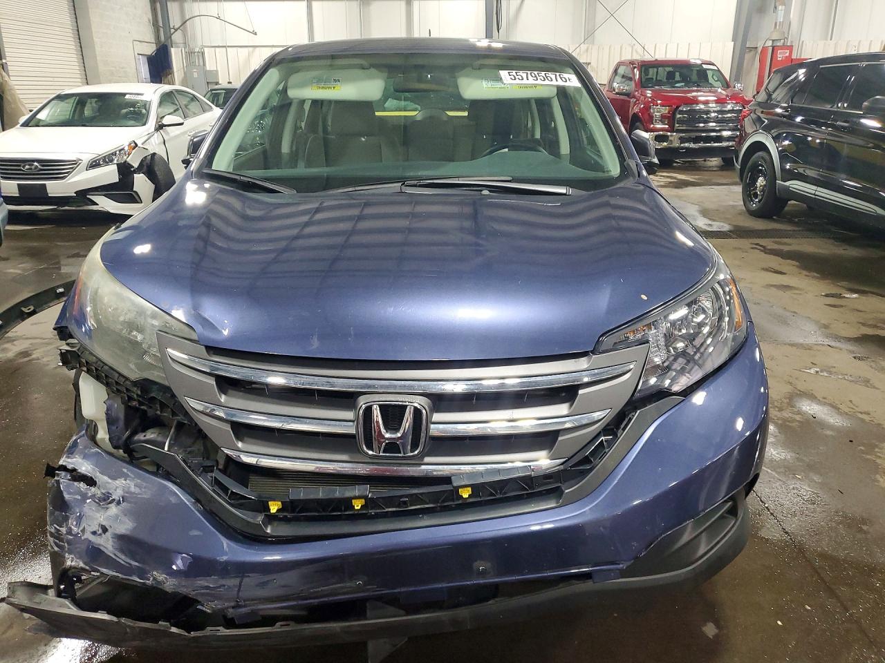 2013 Honda Cr-v Lx Blue vin: 2HKRM4H35DH692721