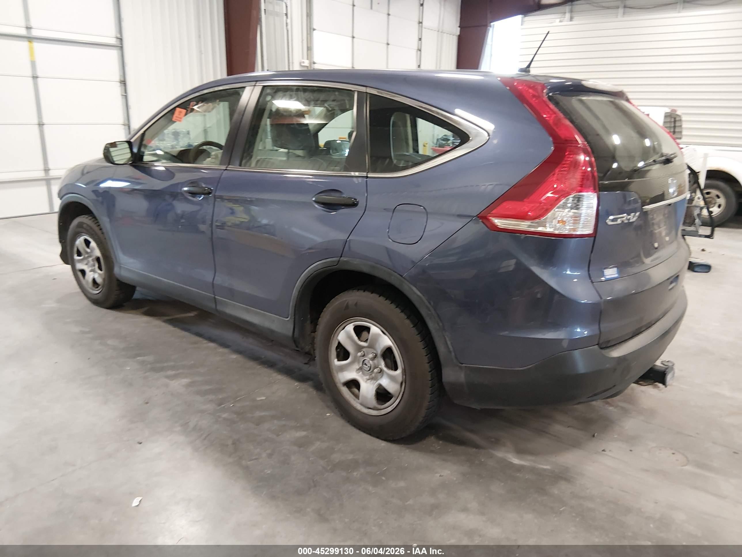 2013 Honda Cr-v Lx Blue vin: 2HKRM4H35DH693934
