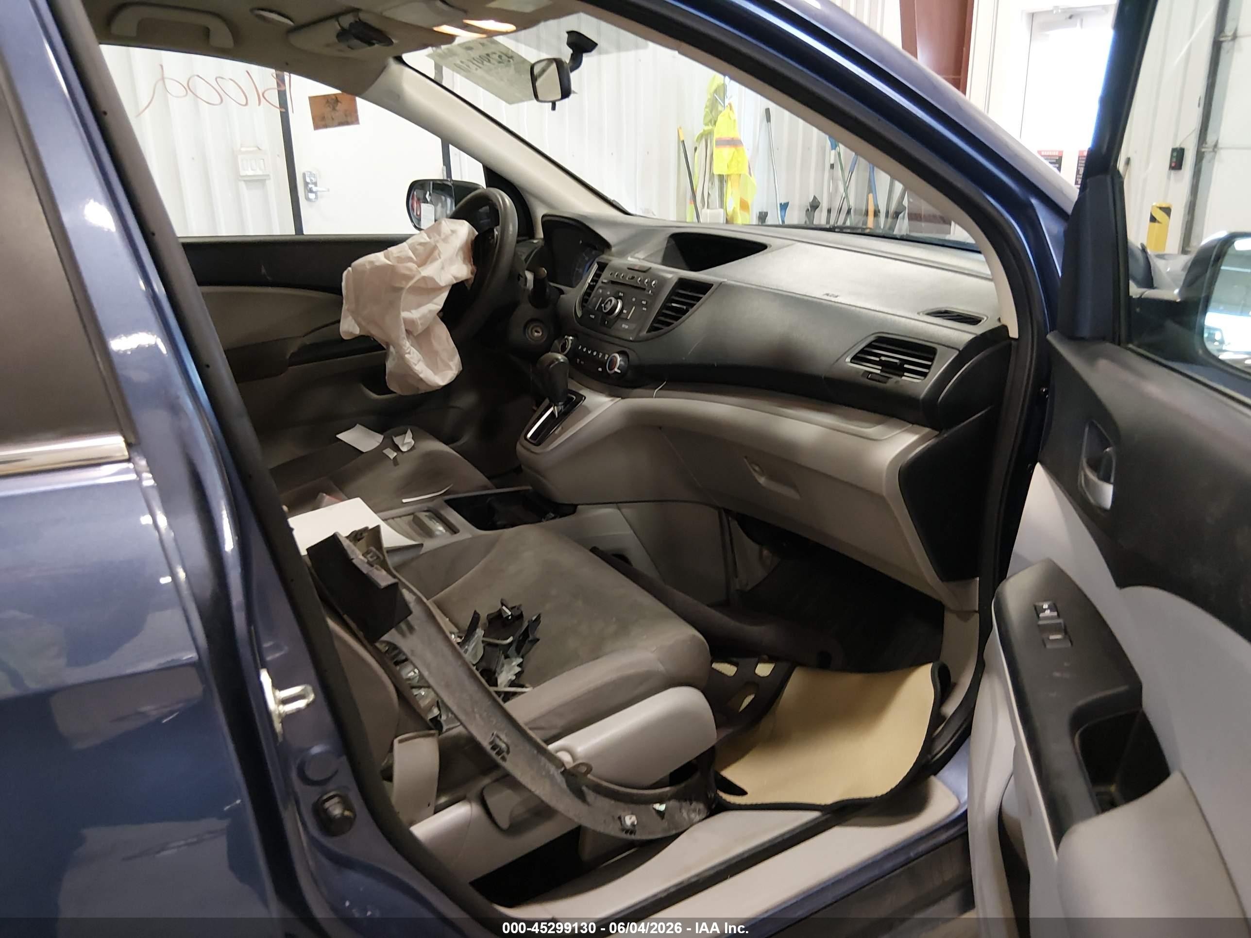 2013 Honda Cr-v Lx Blue vin: 2HKRM4H35DH693934