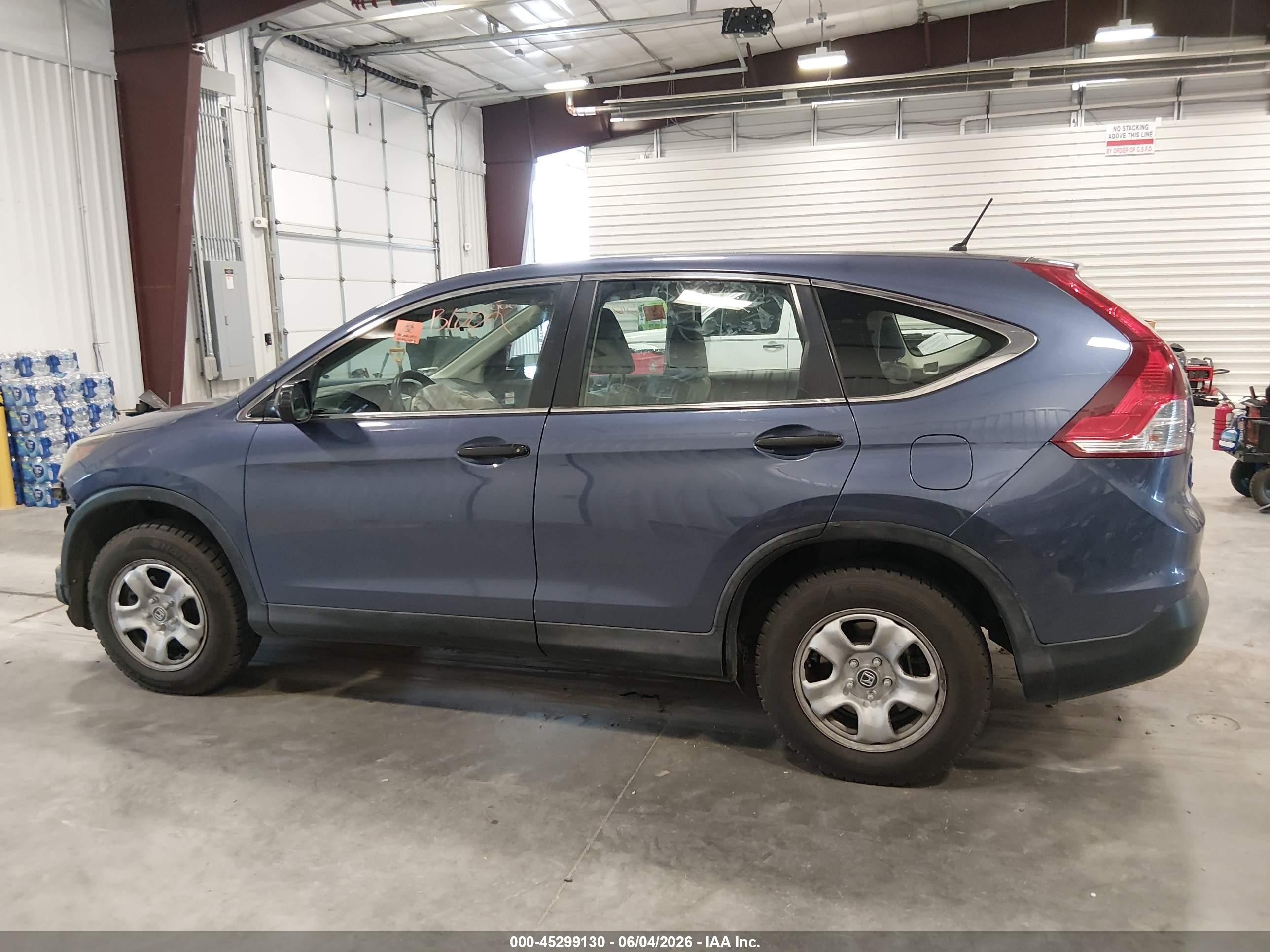 2013 Honda Cr-v Lx Blue vin: 2HKRM4H35DH693934