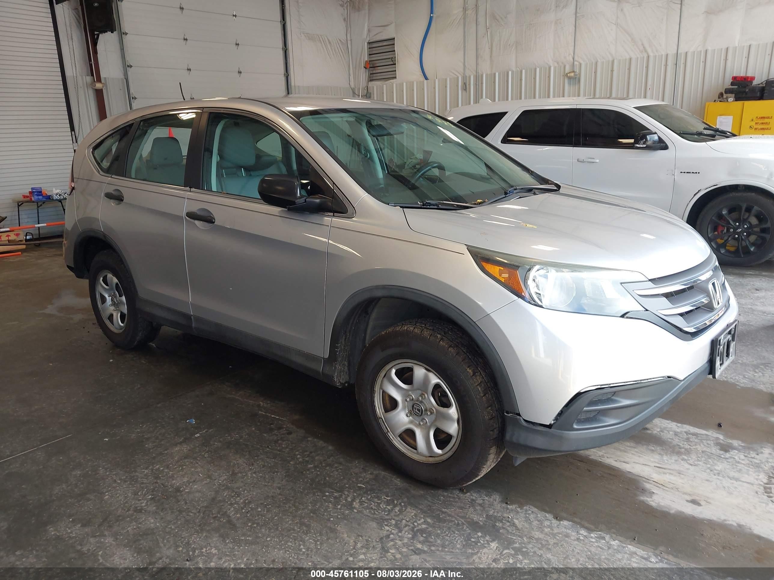 2014 Honda Cr-v Lx Silver vin: 2HKRM4H35EH600010