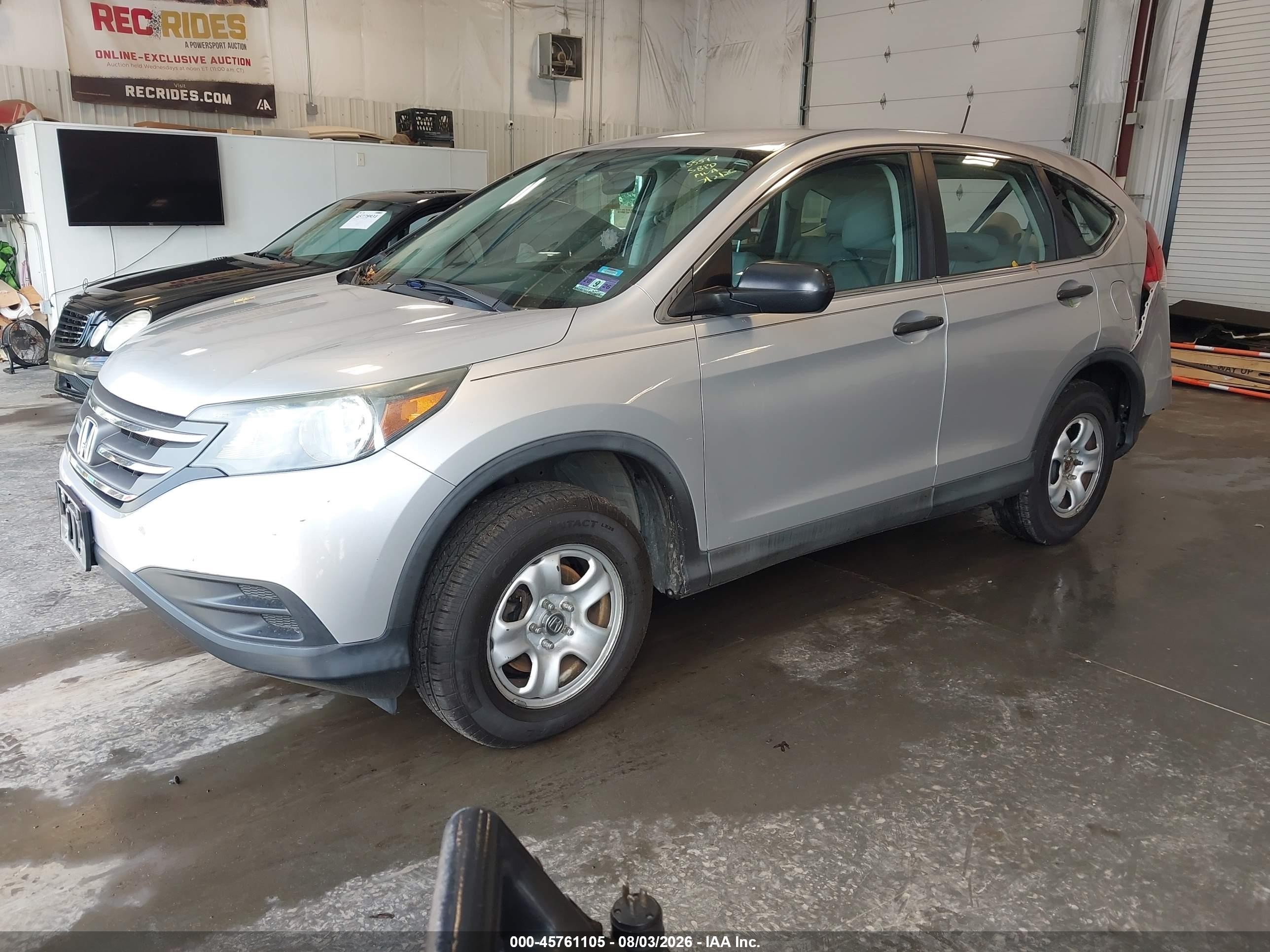 2014 Honda Cr-v Lx Silver vin: 2HKRM4H35EH600010
