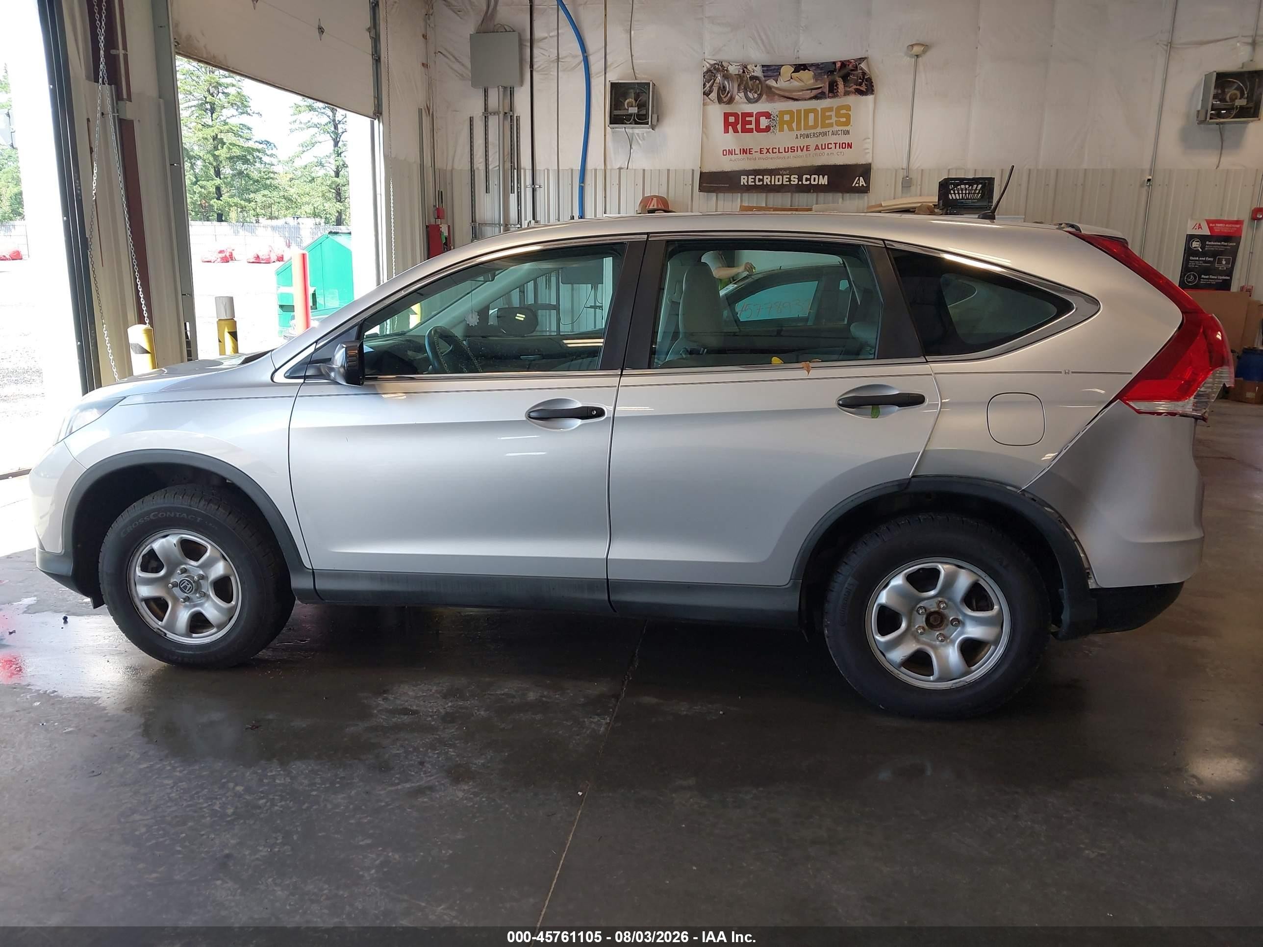 2014 Honda Cr-v Lx Silver vin: 2HKRM4H35EH600010