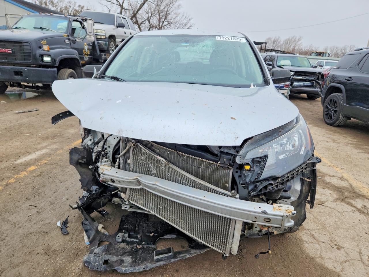 2014 Honda Cr-v Lx Silver vin: 2HKRM4H35EH626168