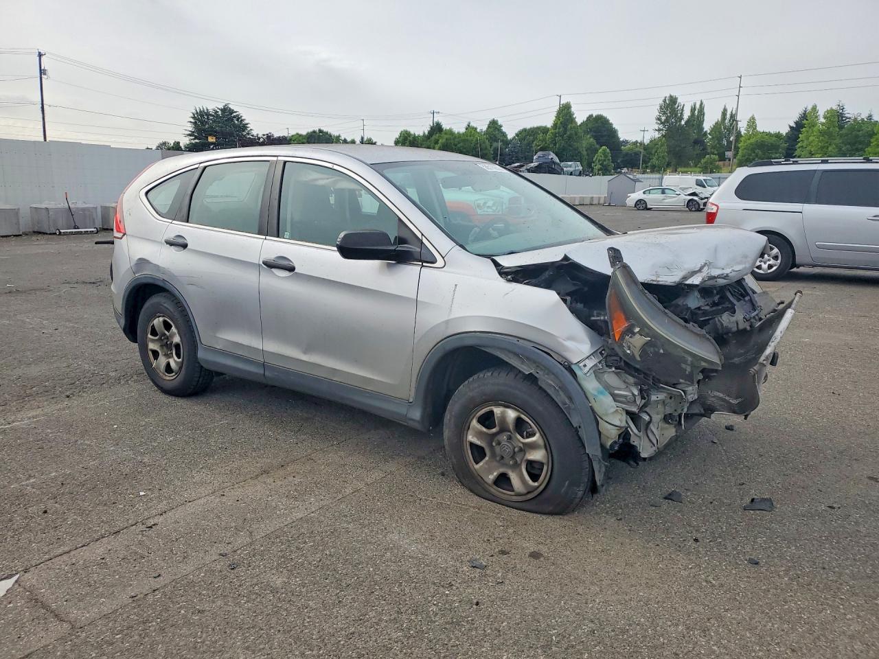 2014 Honda Cr-v Lx Gray vin: 2HKRM4H35EH645660