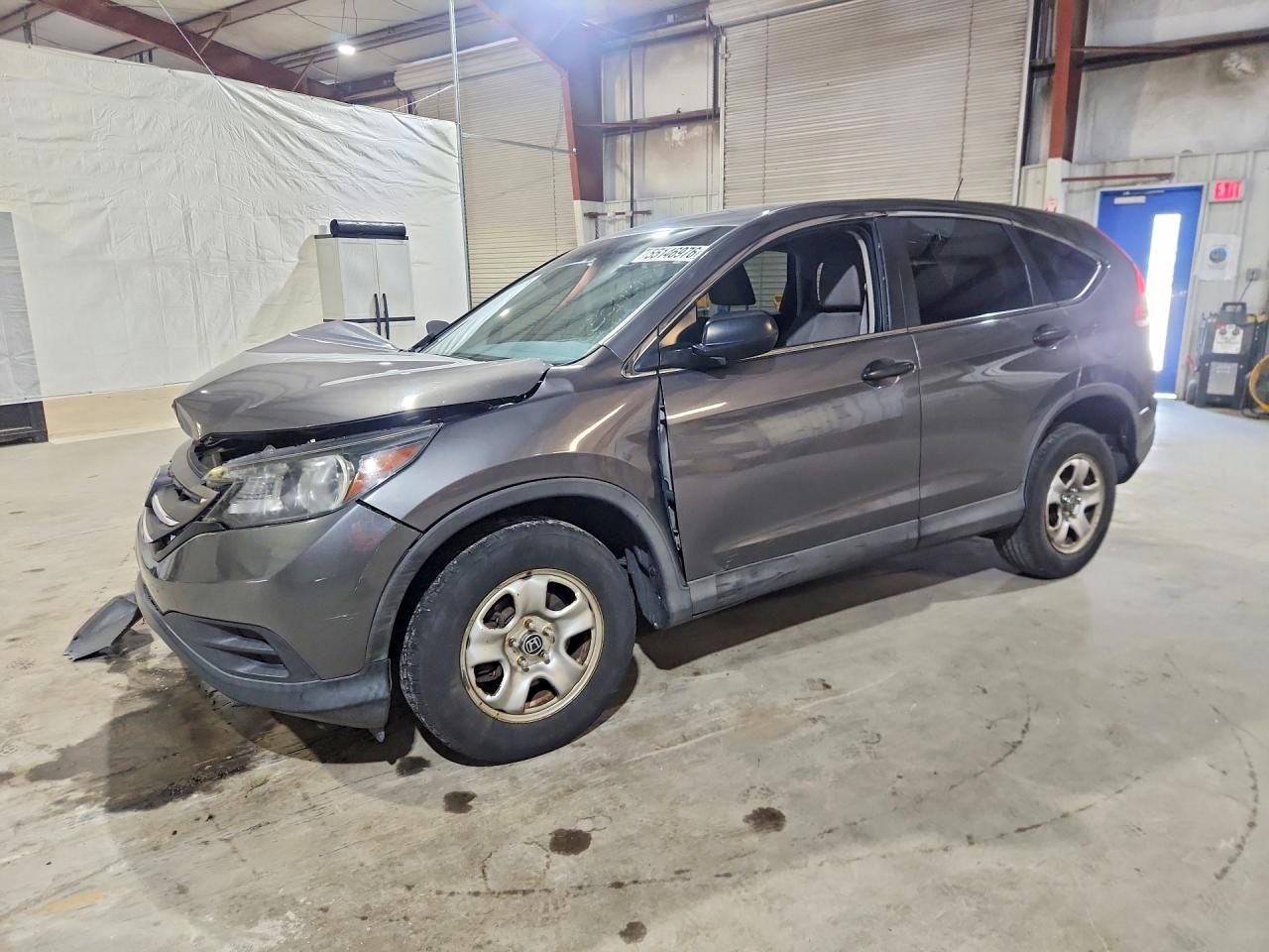 2014 Honda Cr-v Lx Gray vin: 2HKRM4H35EH670171