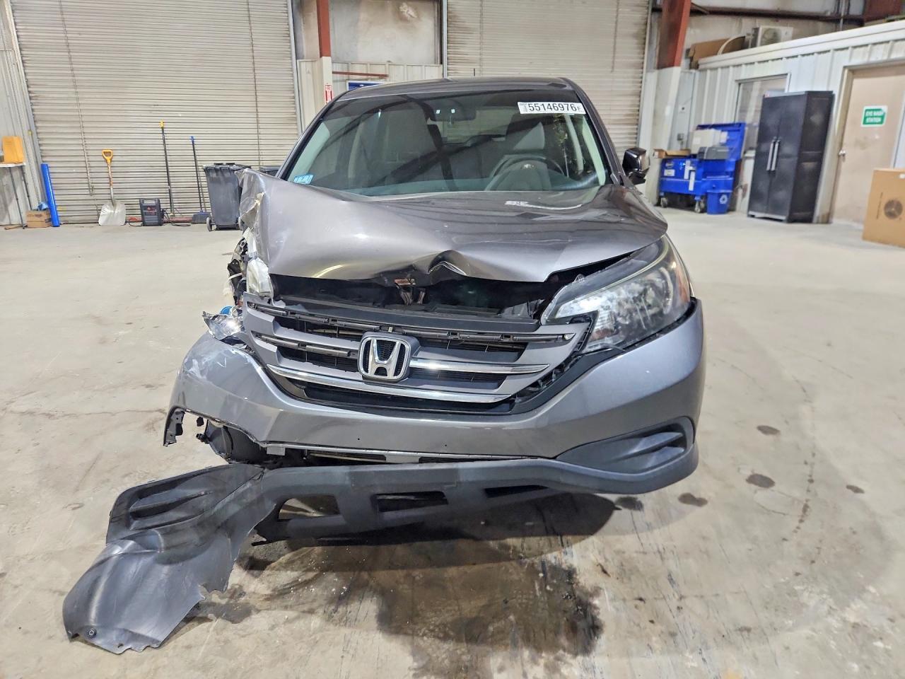 2014 Honda Cr-v Lx Gray vin: 2HKRM4H35EH670171