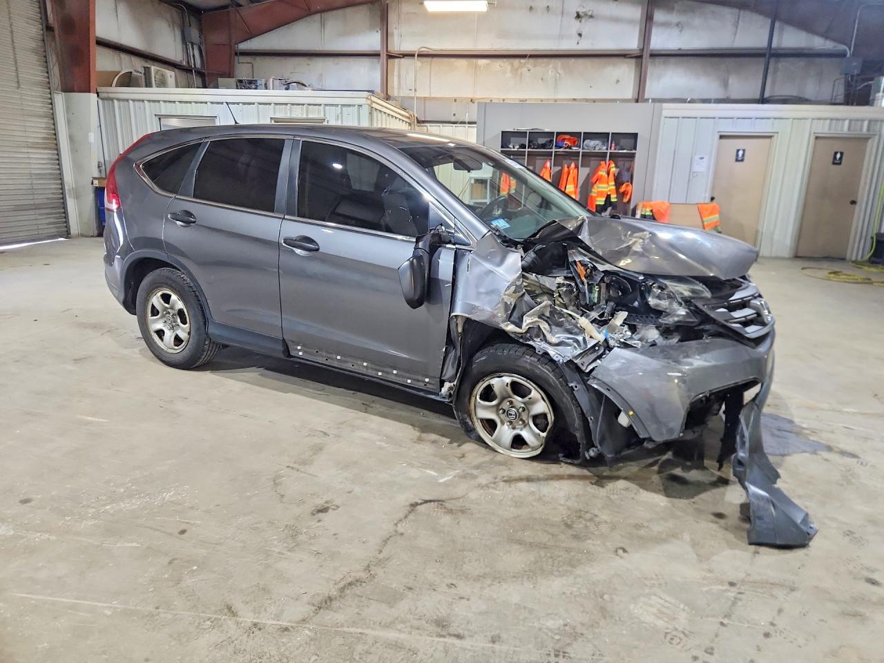2014 Honda Cr-v Lx Gray vin: 2HKRM4H35EH670171