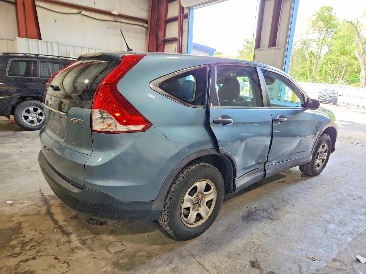 2014 Honda Cr-v Lx Blue vin: 2HKRM4H35EH673930