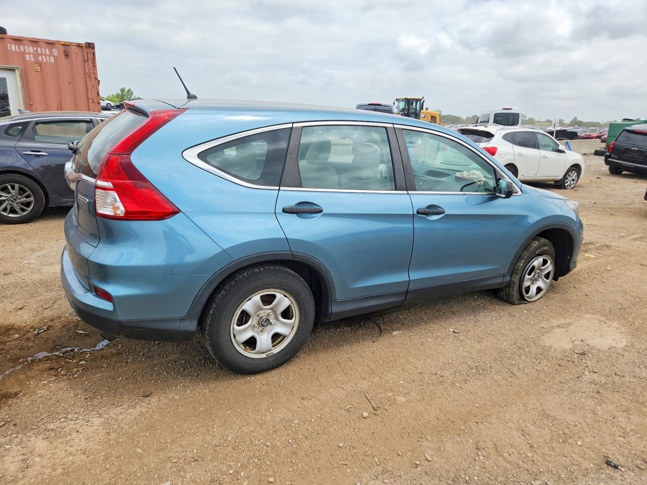 2015 Honda Cr-v Lx Blue vin: 2HKRM4H35FH602308