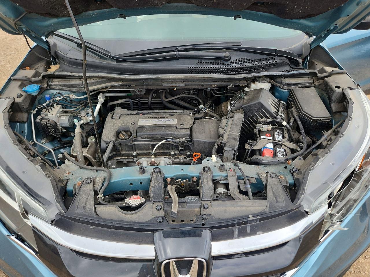 2015 Honda Cr-v Lx Blue vin: 2HKRM4H35FH602308