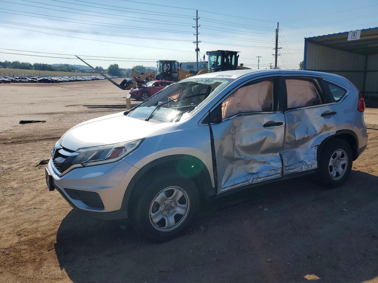 2015 Honda Cr-v Lx Silver vin: 2HKRM4H35FH619061