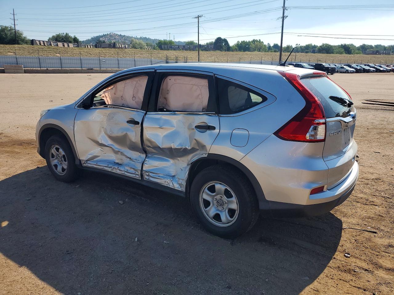 2015 Honda Cr-v Lx Silver vin: 2HKRM4H35FH619061