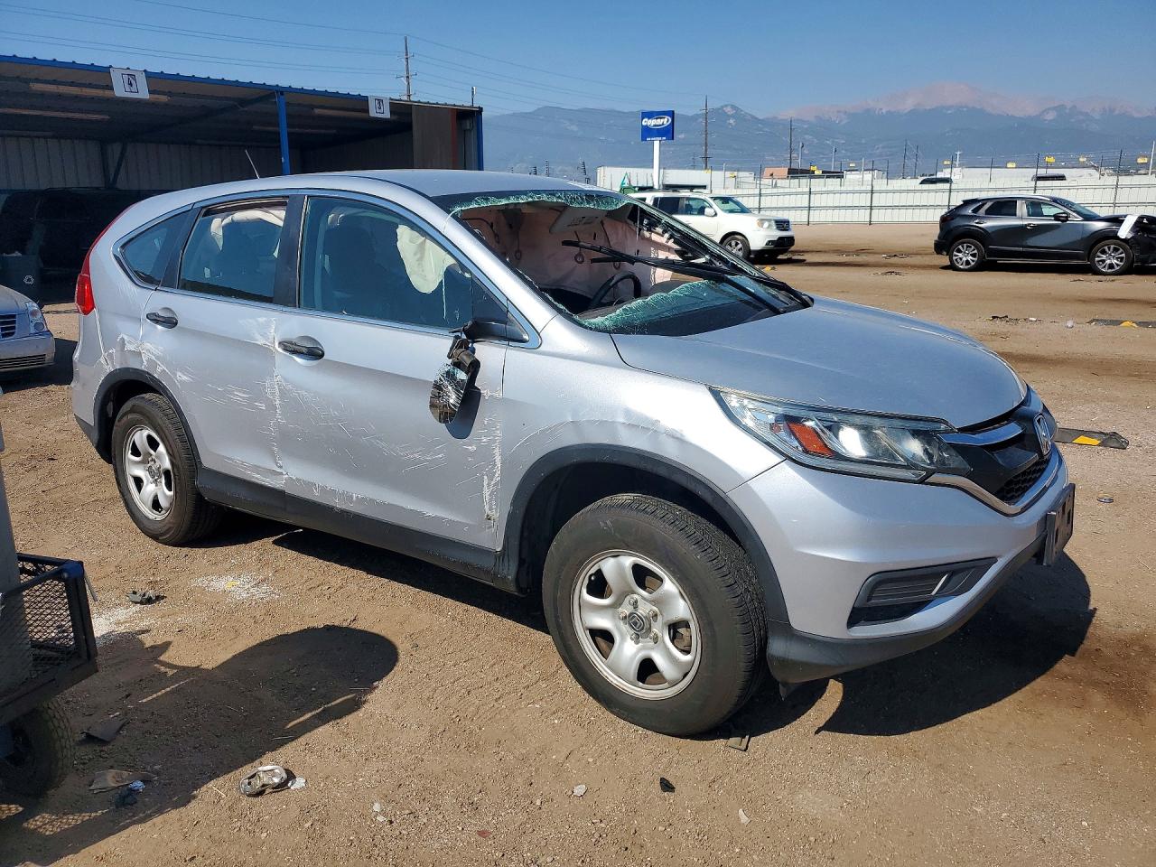 2015 Honda Cr-v Lx Silver vin: 2HKRM4H35FH619061
