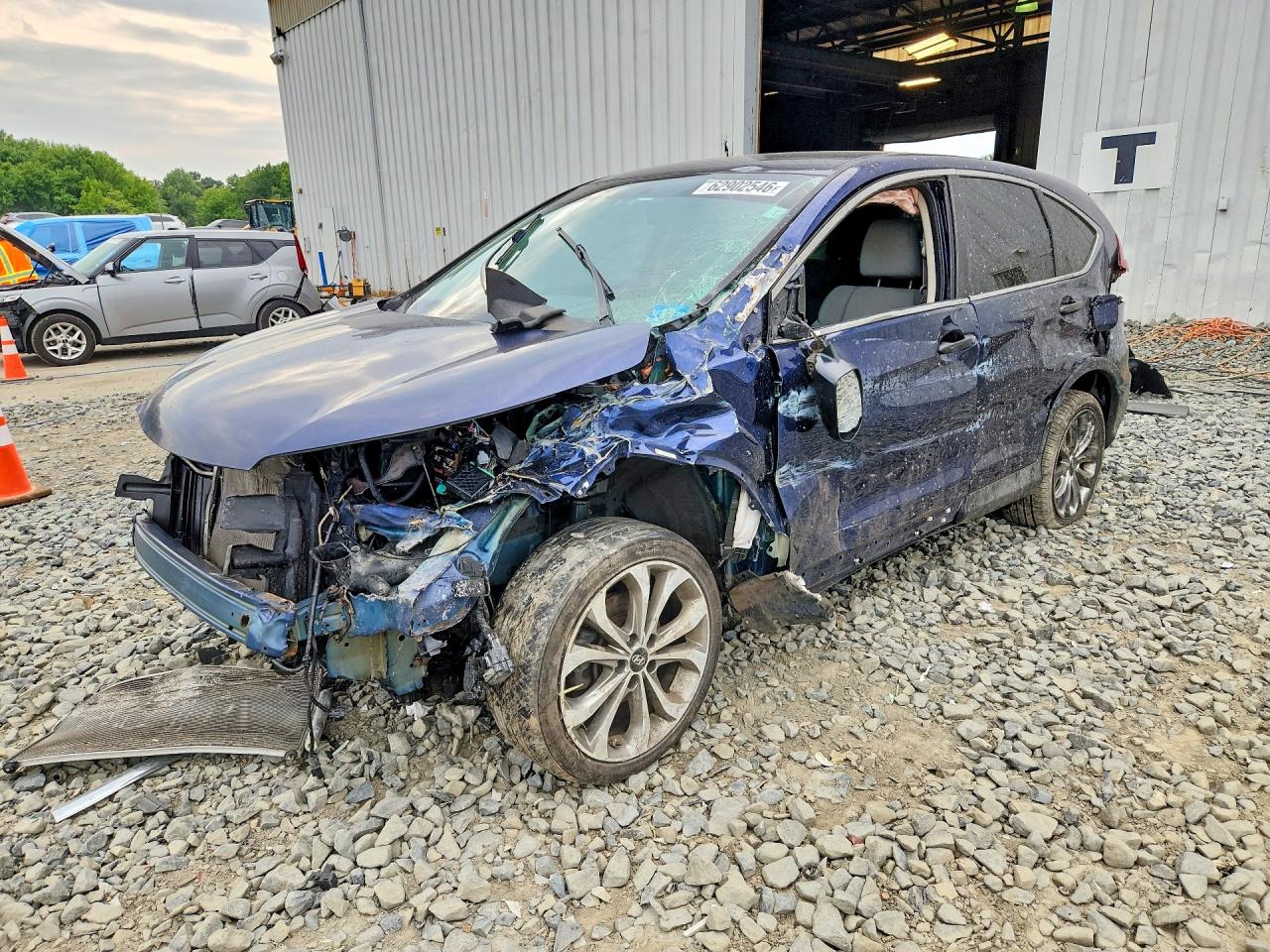 2015 Honda Cr-v Lx Blue vin: 2HKRM4H35FH684864