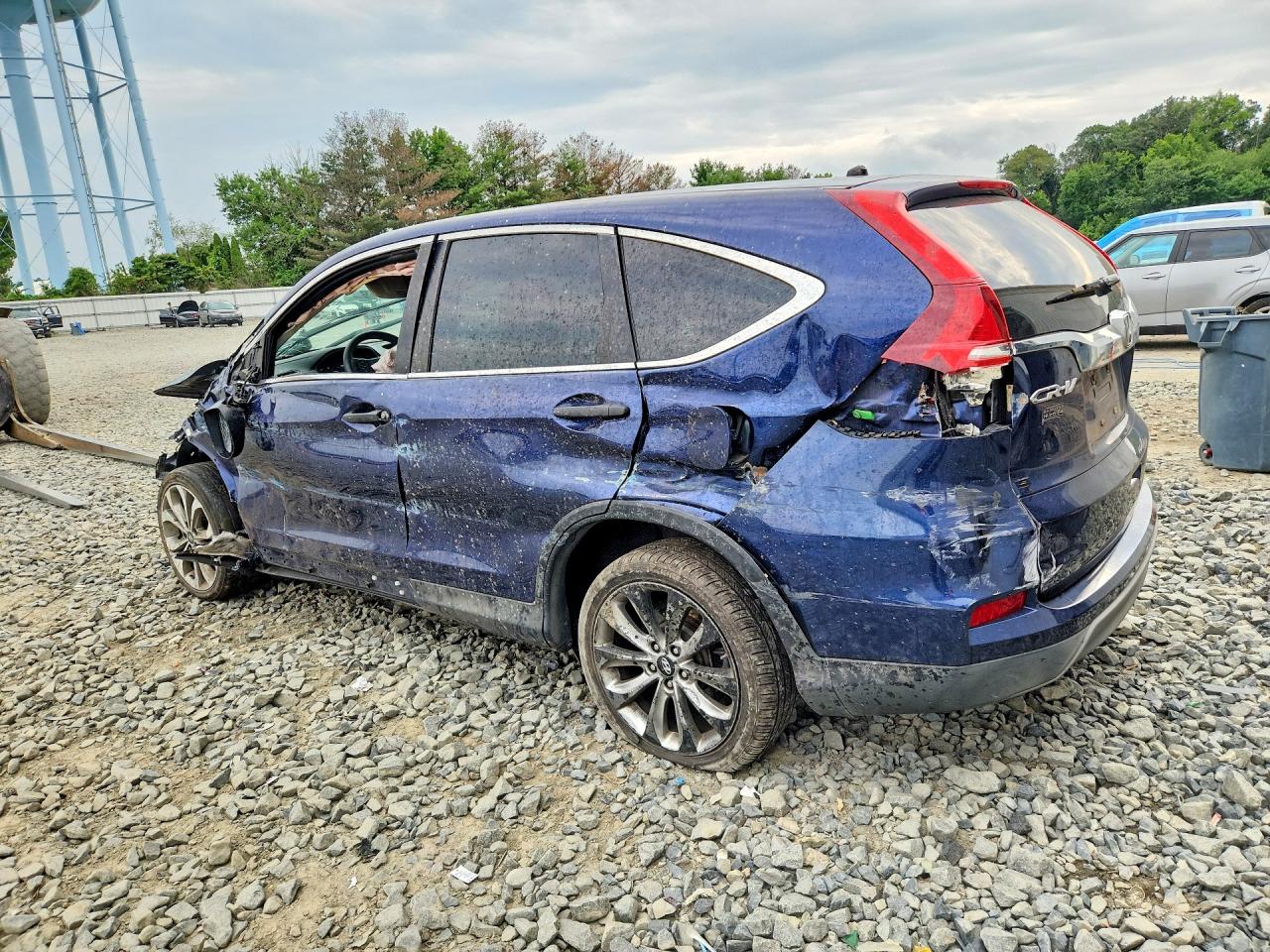 2015 Honda Cr-v Lx Blue vin: 2HKRM4H35FH684864