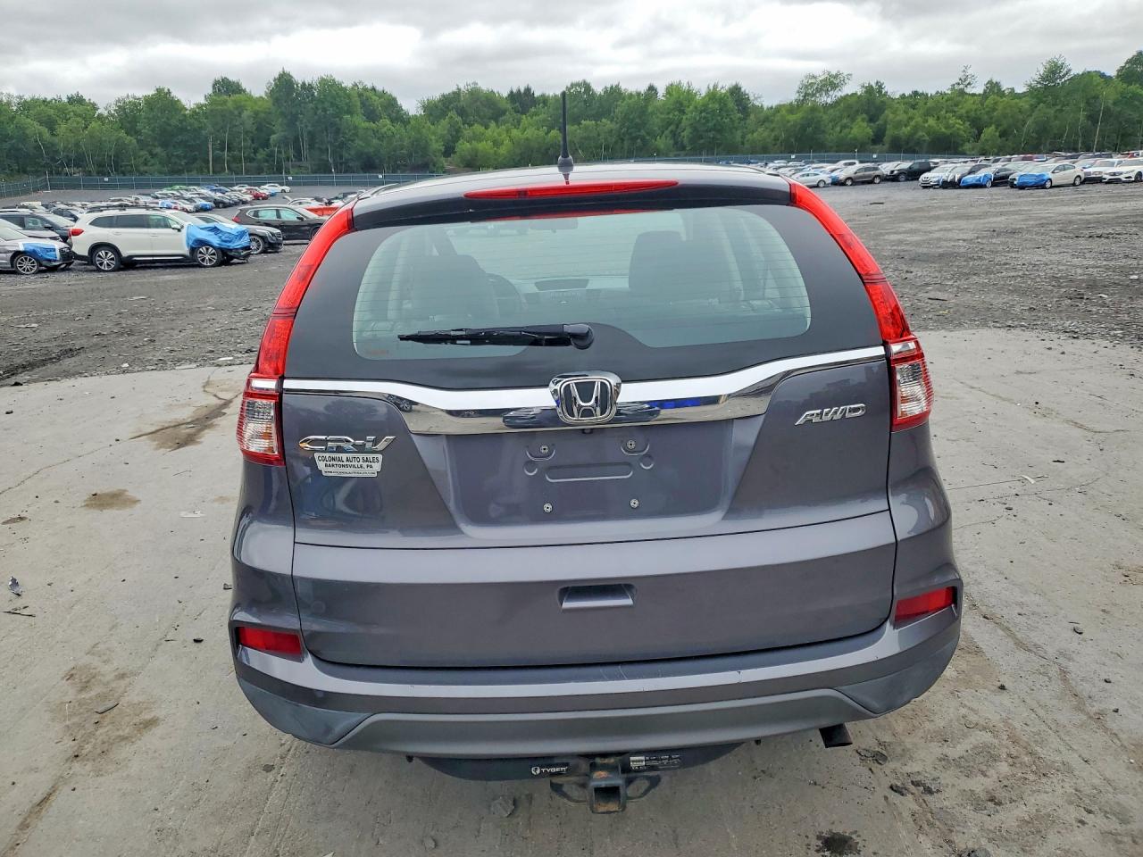 2015 Honda Cr-v Lx Charcoal vin: 2HKRM4H35FH700478