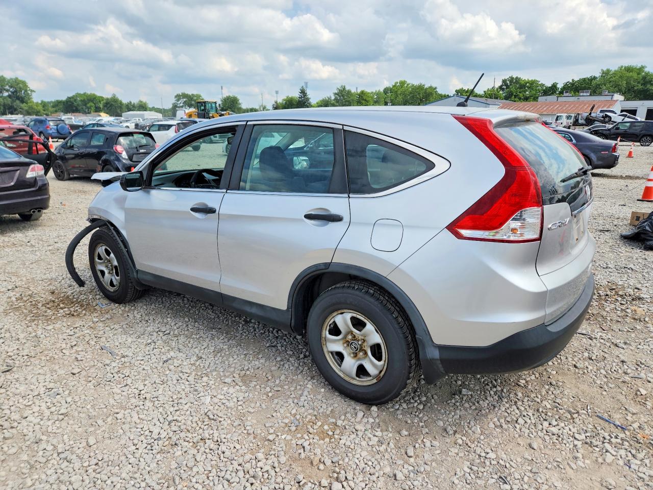 2013 Honda Cr-v Lx Silver vin: 2HKRM4H36DH601925