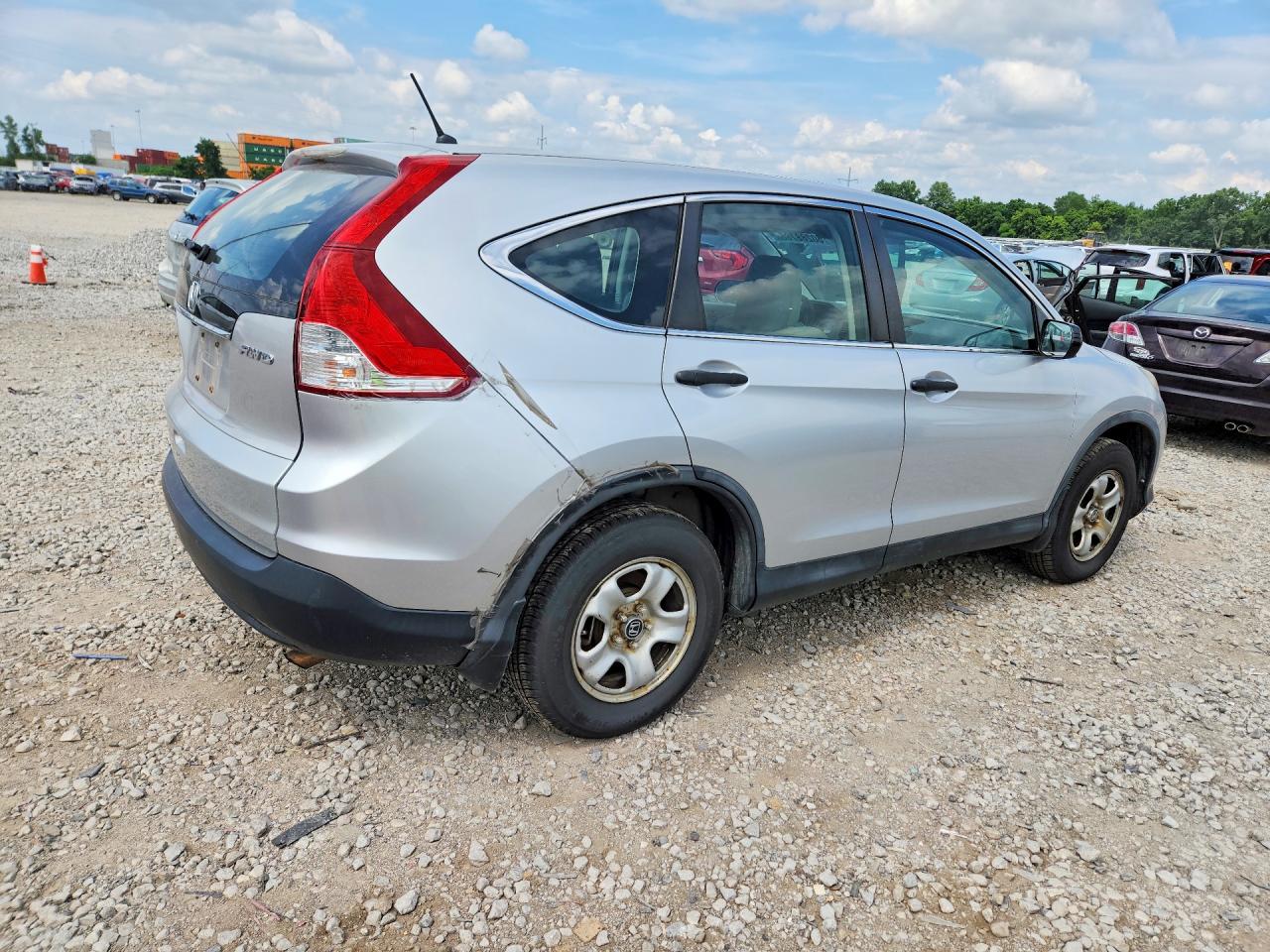 2013 Honda Cr-v Lx Silver vin: 2HKRM4H36DH601925