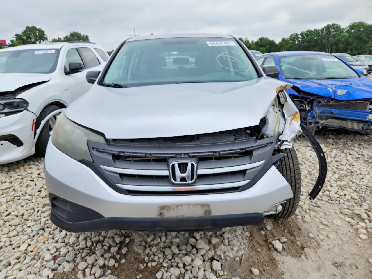 2013 Honda Cr-v Lx Silver vin: 2HKRM4H36DH601925