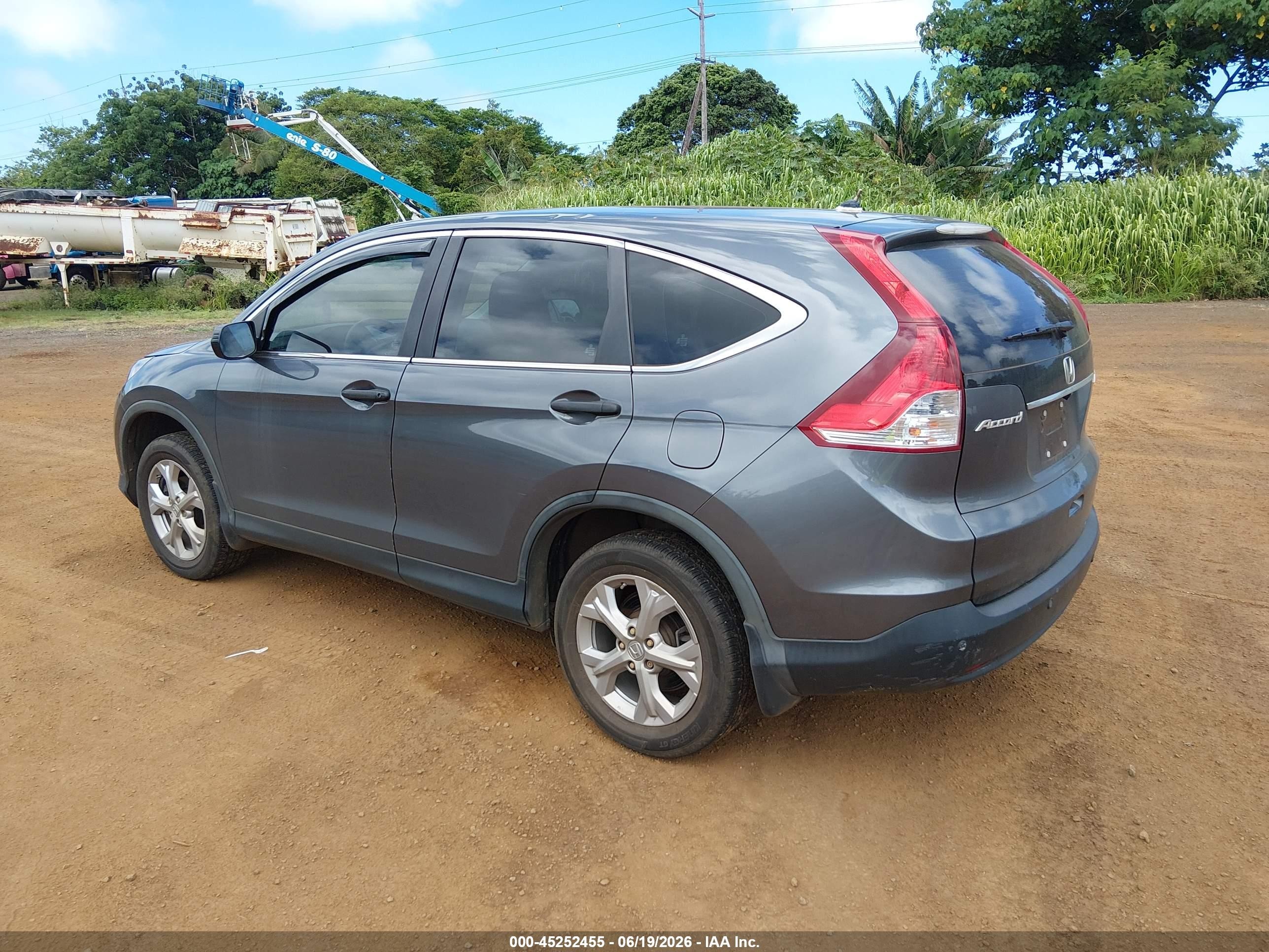 2013 Honda Cr-v Lx Gray vin: 2HKRM4H36DH620362