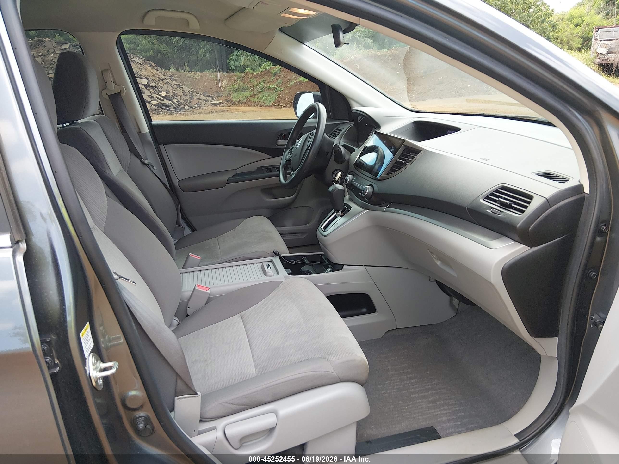 2013 Honda Cr-v Lx Gray vin: 2HKRM4H36DH620362