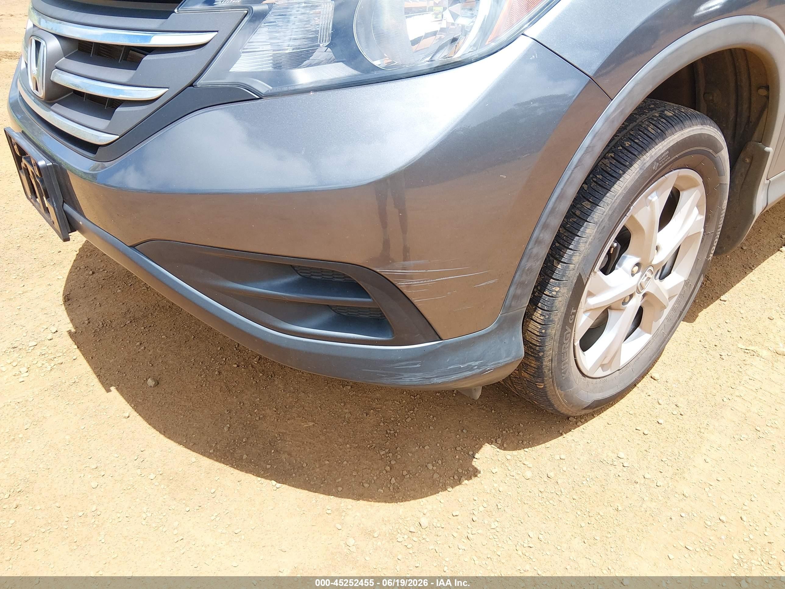 2013 Honda Cr-v Lx Gray vin: 2HKRM4H36DH620362