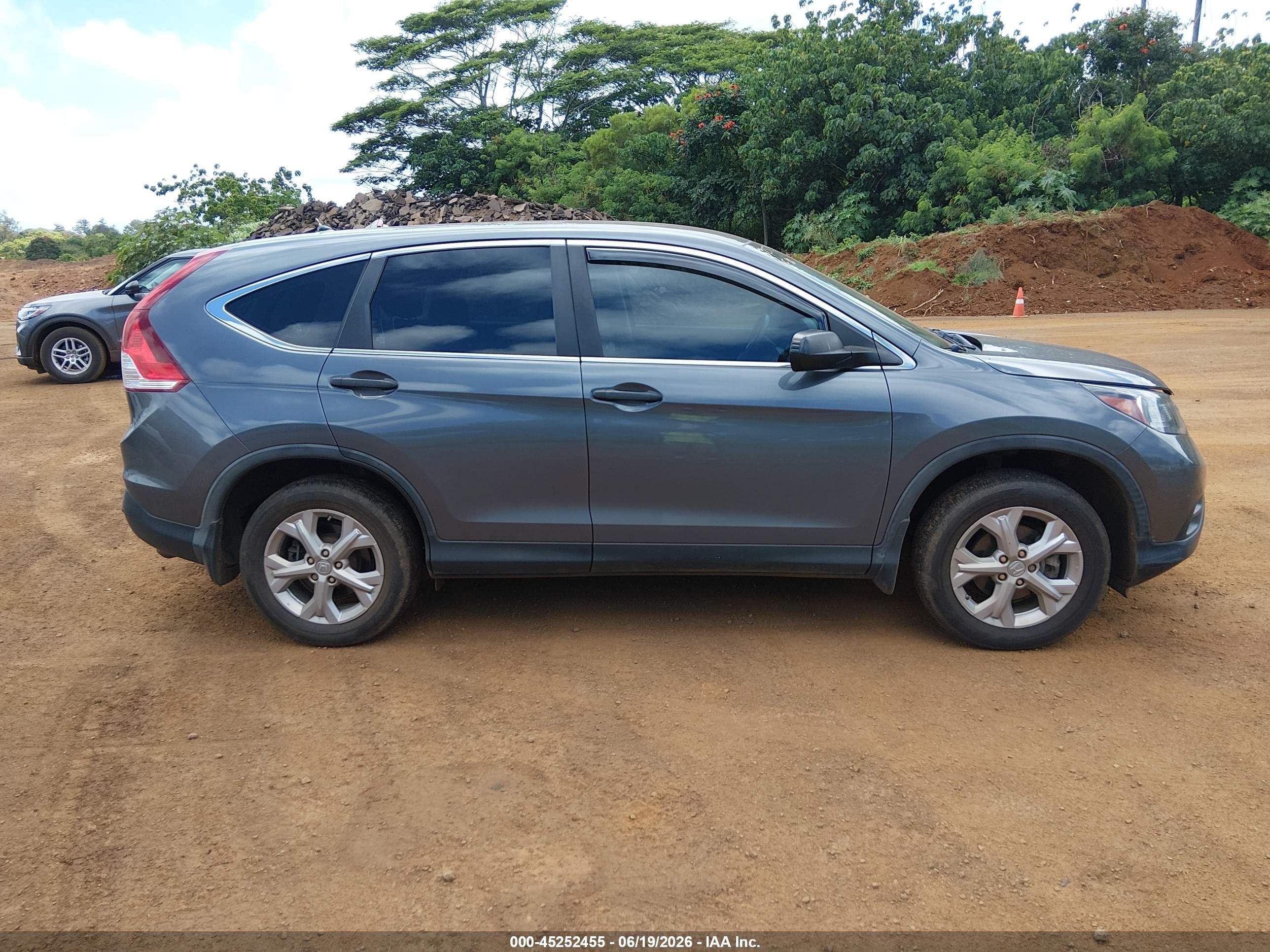 2013 Honda Cr-v Lx Gray vin: 2HKRM4H36DH620362