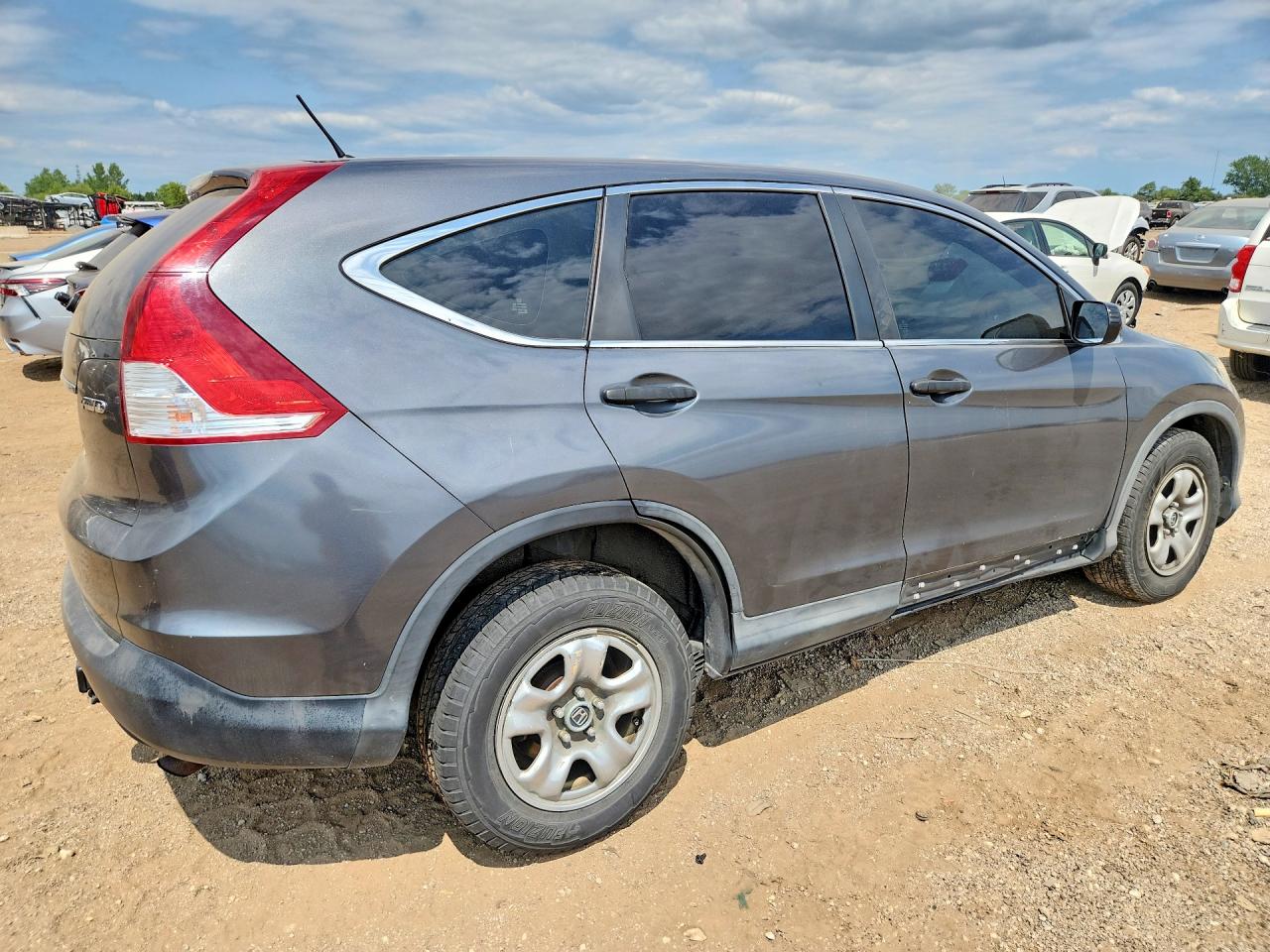2013 Honda Cr-v Lx Gray vin: 2HKRM4H36DH639316