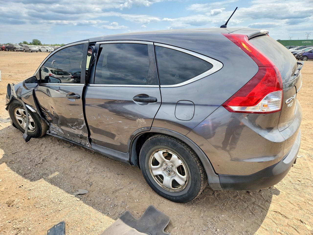2013 Honda Cr-v Lx Gray vin: 2HKRM4H36DH639316