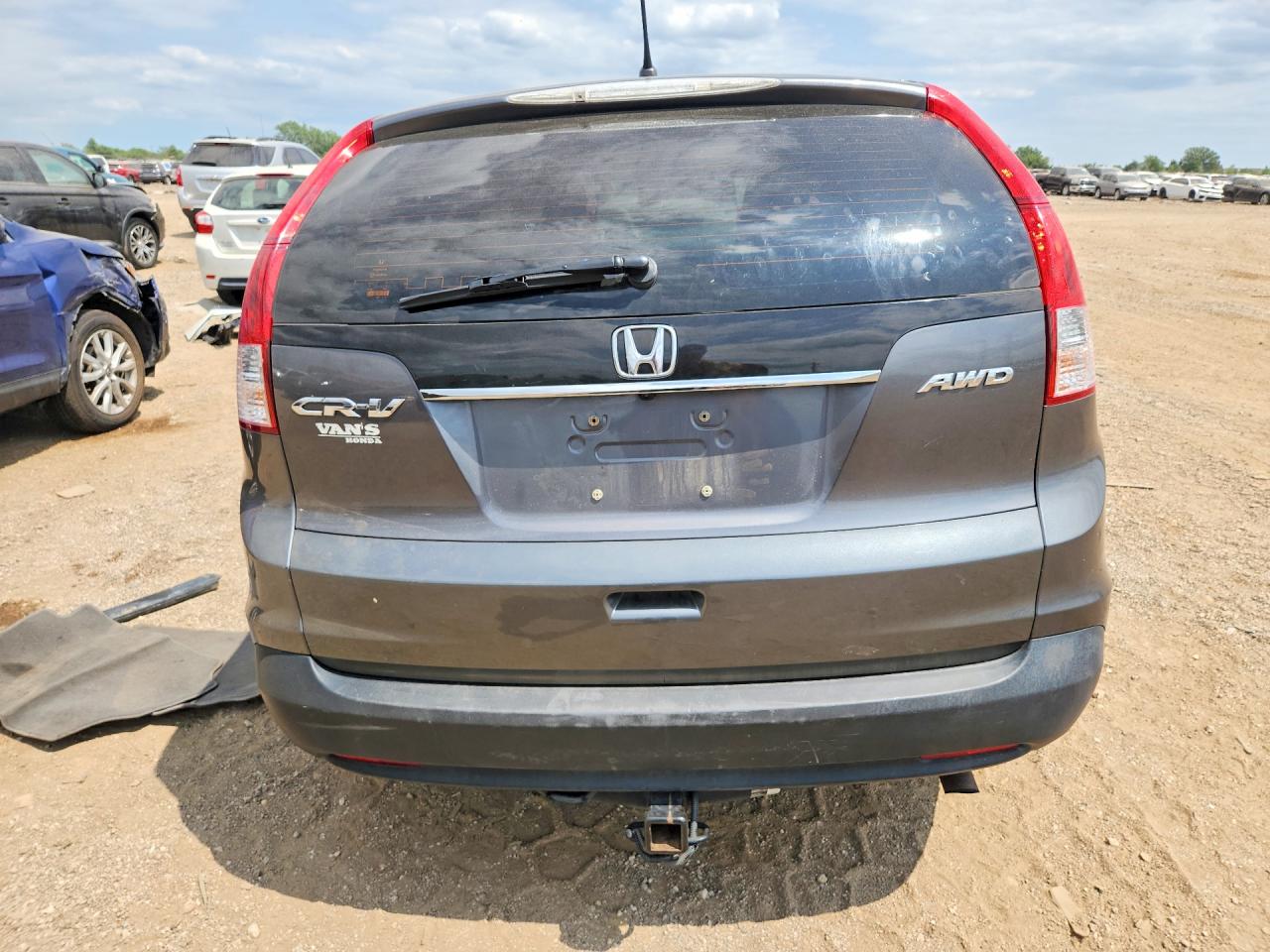 2013 Honda Cr-v Lx Gray vin: 2HKRM4H36DH639316