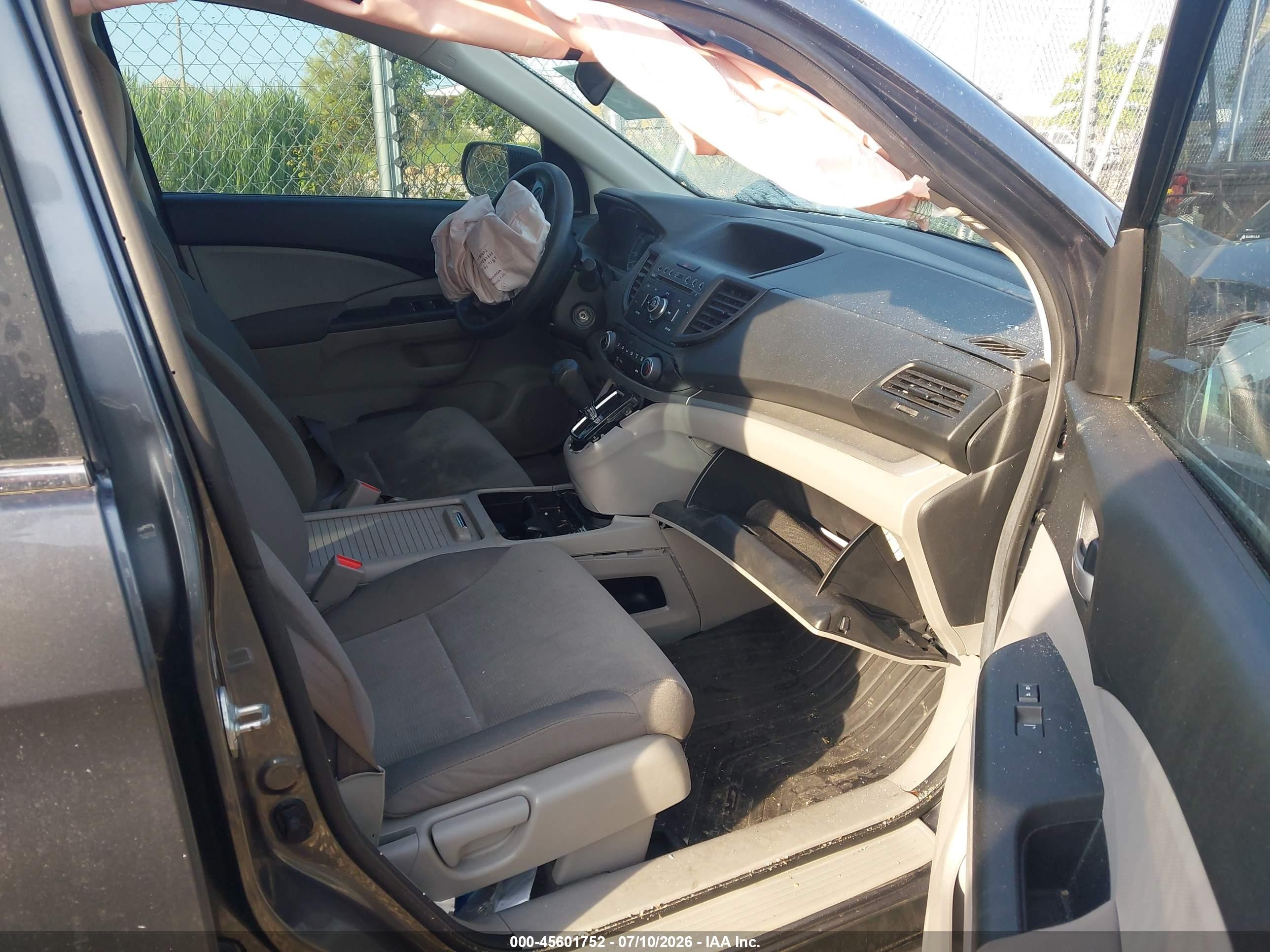 2013 Honda Cr-v Lx Gray vin: 2HKRM4H36DH643236