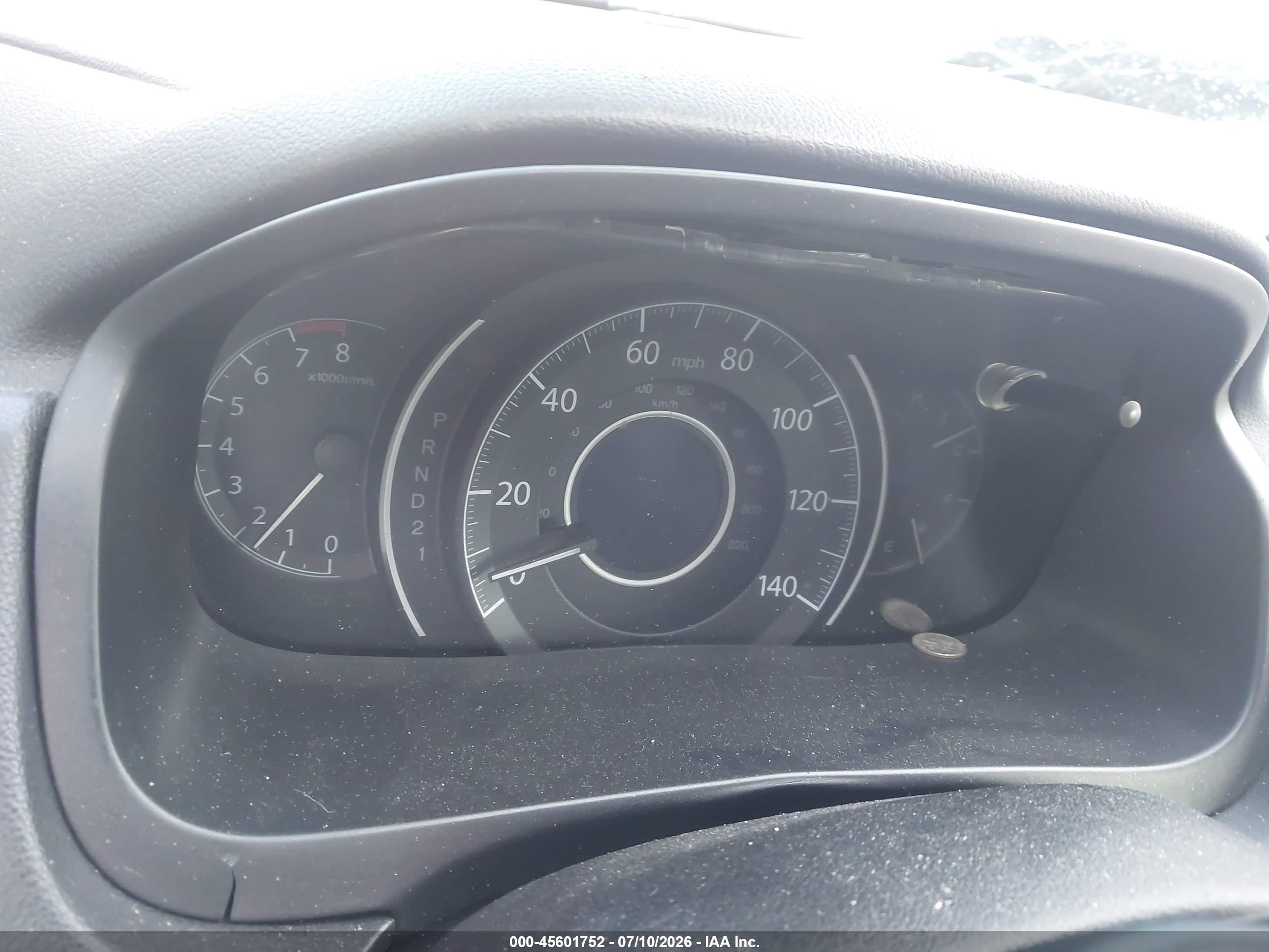 2013 Honda Cr-v Lx Gray vin: 2HKRM4H36DH643236