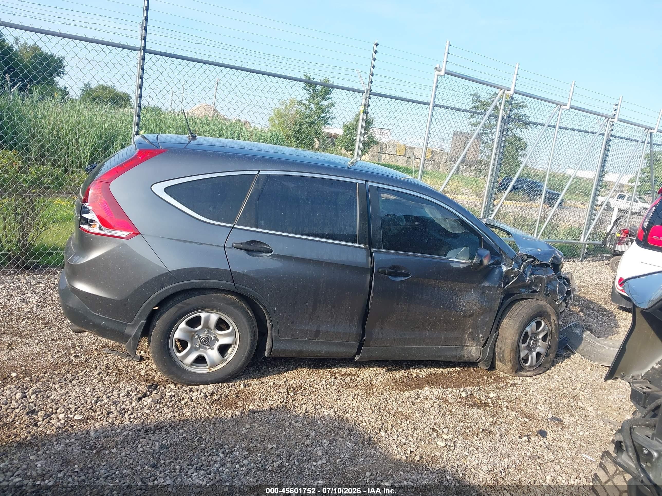 2013 Honda Cr-v Lx Gray vin: 2HKRM4H36DH643236