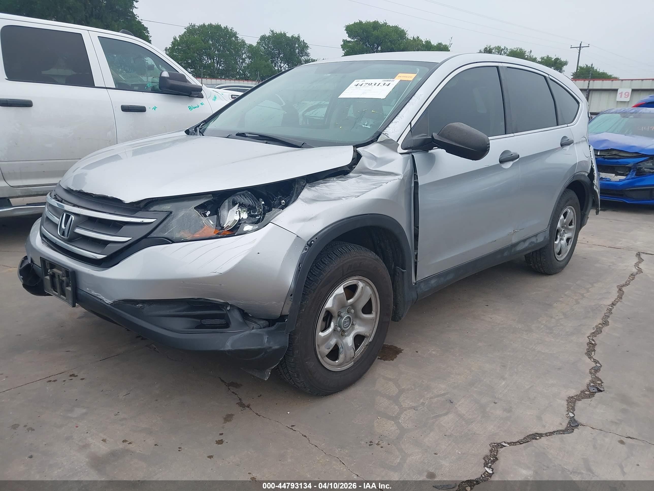 2013 Honda Cr-v Lx Gray vin: 2HKRM4H36DH652700