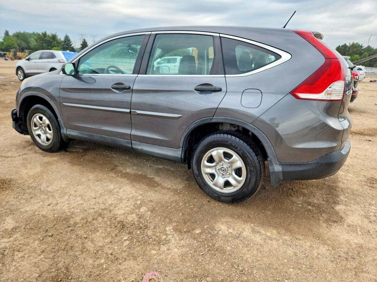 2013 Honda Cr-v Lx Gray vin: 2HKRM4H36DH653331