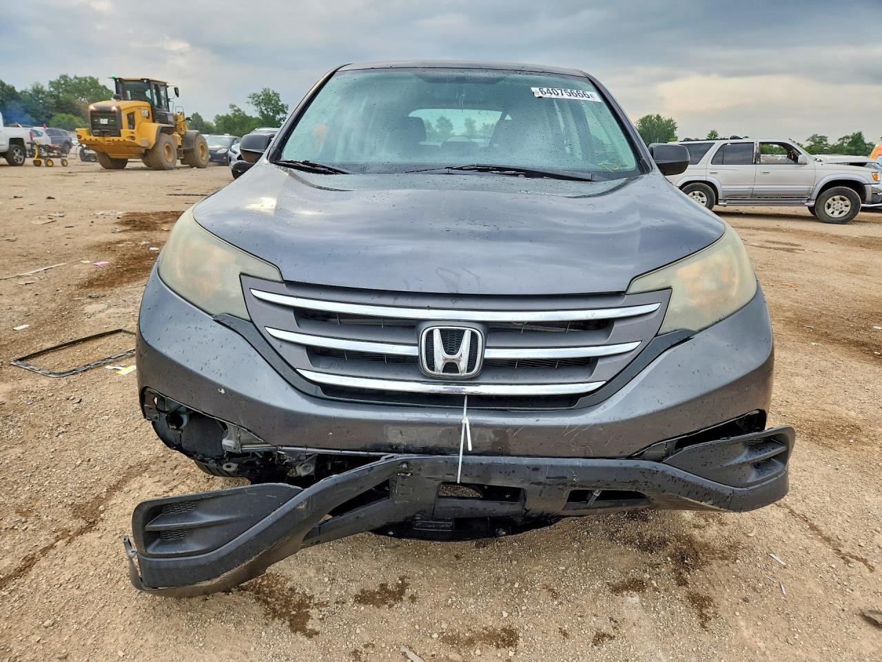 2013 Honda Cr-v Lx Gray vin: 2HKRM4H36DH653331