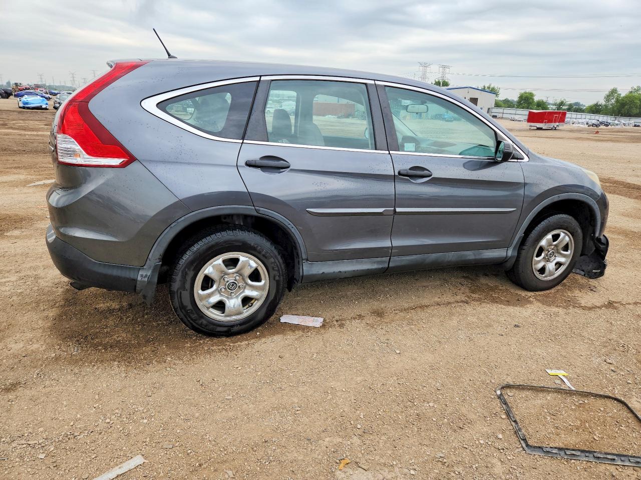 2013 Honda Cr-v Lx Gray vin: 2HKRM4H36DH653331
