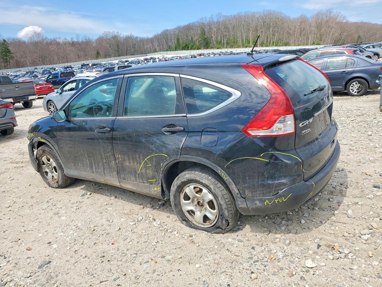 2013 Honda Cr-v Lx Black vin: 2HKRM4H36DH669397