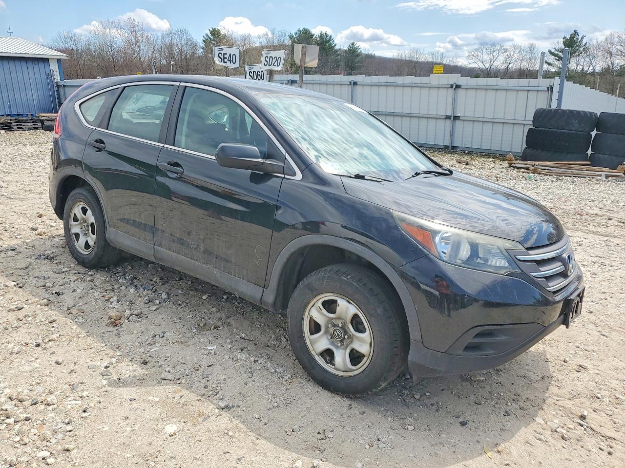 2013 Honda Cr-v Lx Black vin: 2HKRM4H36DH669397