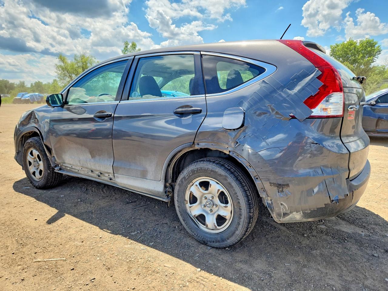 2014 Honda Cr-v Lx Gray vin: 2HKRM4H36EH616992